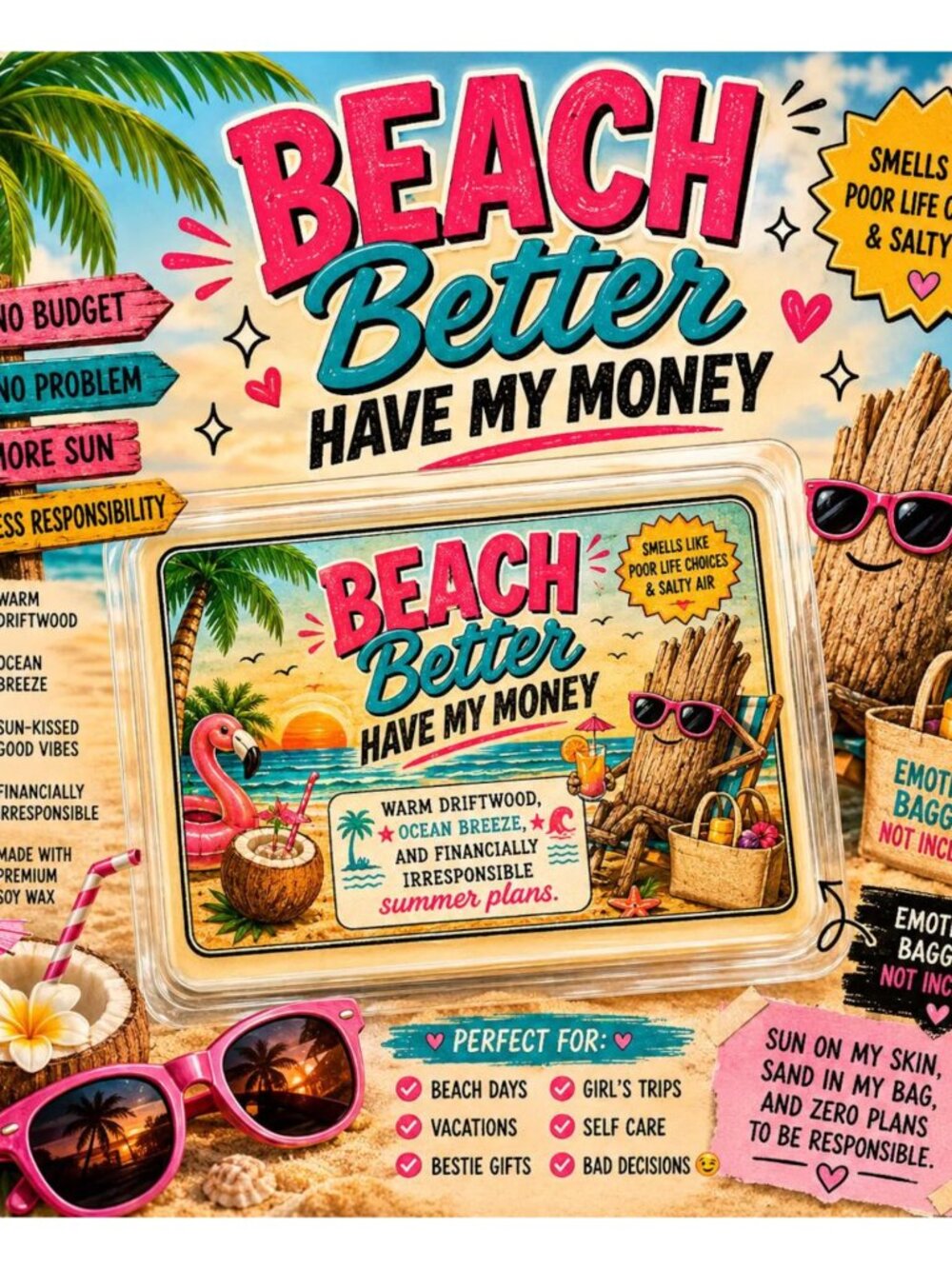 Beach better have my money bundle!5 wax melts for $25! (Free Shipping)